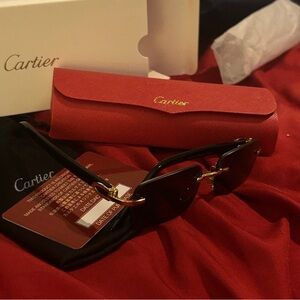 Cartier Sunglasses with Gold Accents